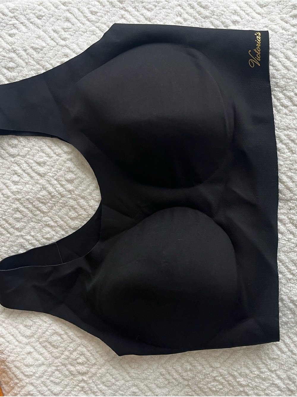 Victoria's Secret Black Wireless Padded Bralette seamless
